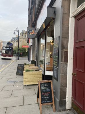 Outside  at The Sly Fox in Edinburgh