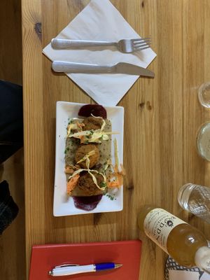 haggis bon bons  #Veganuary at The Sly Fox in Edinburgh