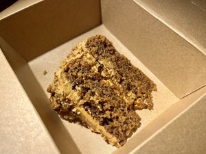 Coffee and walnut cake  #Veganuary at The Sly Fox in Edinburgh