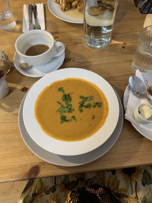 Soup of the day (gluten-free)  at The Sly Fox in Edinburgh