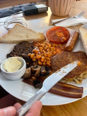 Full breakfast   at The Sly Fox in Edinburgh