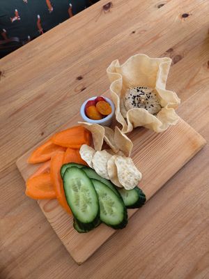 Butter bean platter at The Sly Fox in Edinburgh