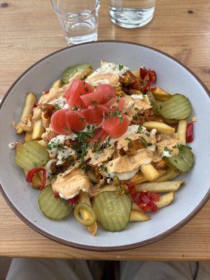 Dirty Fries- amazing, diverse but complementing flavours. 😋😋😋  at The Sly Fox in Edinburgh