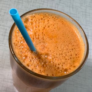 Healthy Harvest Juice: Tomatoes, Carrots, Radishes, Ginger, Celery & Lemon at Anna's House in Kalamazoo