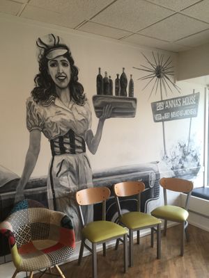 Waiting area at Anna's House in Kalamazoo