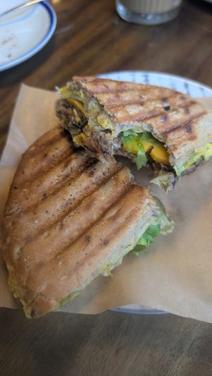 Burger toastie at KIRAS - Pylimo in Vilnius