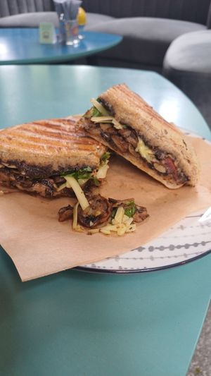 Mushroom cheeze panini at KIRAS - Pylimo in Vilnius