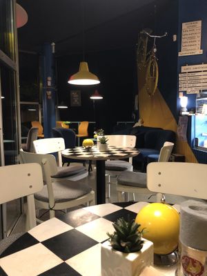 Inside (sorry for the light!)  at KIRAS - Pylimo in Vilnius