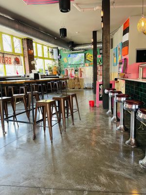 Inside  at Brewnuts in Cleveland