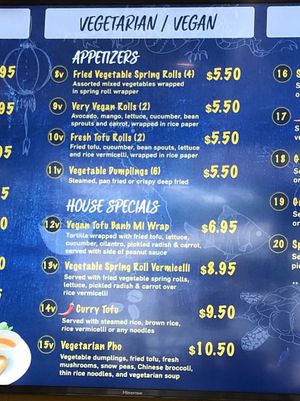 Menu at Pho Ever in Newark