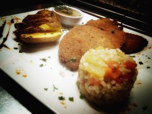  Seitan with mushroom sauce at Spiral in Nerja