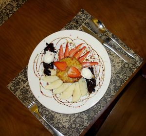 Fabulous fruit dessert (vegetarian)  at Spiral in Nerja