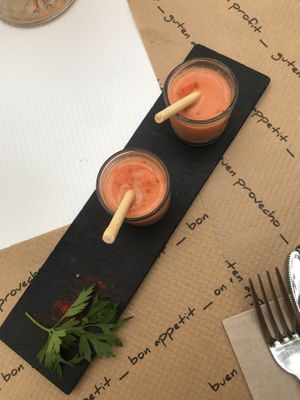Gazpacho at Spiral in Nerja