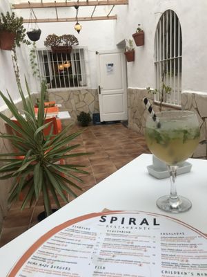 Outside terrace  at Spiral in Nerja