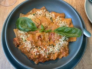 Delicious vegan ravioli and a great family business! Highly recommend. Entire vegan menu!  at Nonna and I in Adelaide