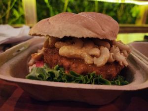 Buff Mac Chik’n Sandwich   at 3 Dot Dash in Tampa
