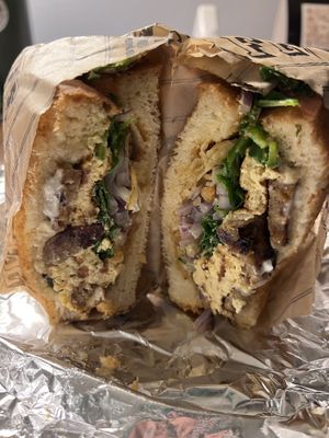 Breakfast sandwich  at LA Cafe in Los Angeles