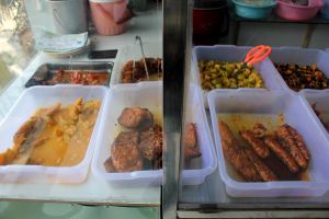 Vegetables and tofu. at Quang Minh in Ho Chi Minh City