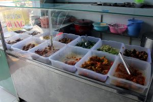 Vegetables and tofu. at Quang Minh in Ho Chi Minh City