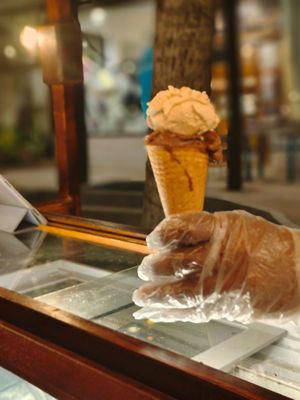 Vegan Ice Cream and vegan cone  at The Doctor's House in Matara