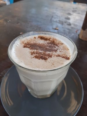 spiced chai latte at The Doctor's House in Matara