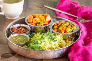 Nourishing Bowl - a beautiful, balanced, plant-based, organic meal.  at Nourish Wellness Cafe in Costa Mesa