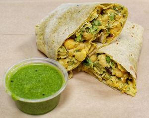 Chickpea Wrap at Nourish Wellness Cafe in Costa Mesa