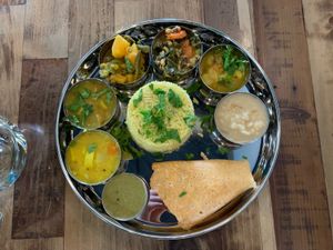 Thali plate so delicious! at Nourish Wellness Cafe in Costa Mesa