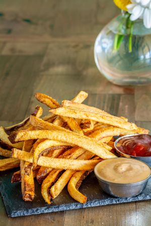Organic Fries at Nourish Wellness Cafe in Costa Mesa
