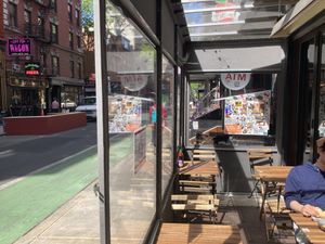 Outdoor dining  at Saigon Shack in New York City