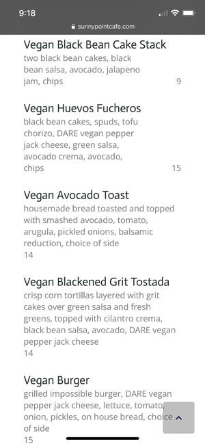 Yummmm! #Veganuary at Sunny Point Cafe in Asheville