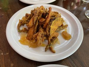 Vegetable Pakora at Malabar Restaurant in Santa Cruz