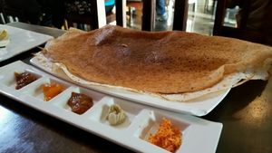 dosa at Malabar Restaurant in Santa Cruz