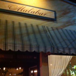 sign at Malabar Restaurant in Santa Cruz