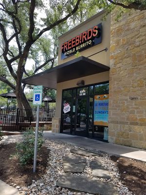 Outdoor area at Freebirds World Burrito - N FM in Austin