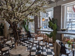 Main seating area at Mandy's in Montreal