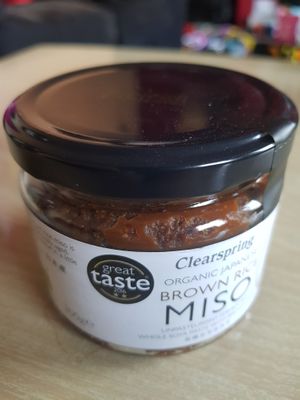 Brown rice miso  at Earth Warriors in Darlington