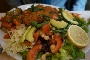 Plate of the chef (vegan). at Le Puits de Legumes in Paris