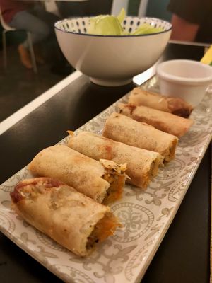 Vietnamite vegan spring rolls at VIET KITCHEN in Barcelona