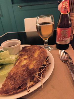 Fried tofu pancake at VIET KITCHEN in Barcelona