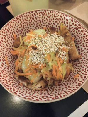 Mango tofu salad at VIET KITCHEN in Barcelona