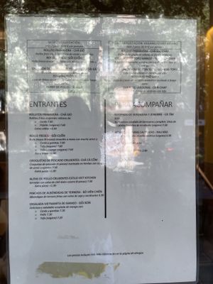 Menu  at VIET KITCHEN in Barcelona