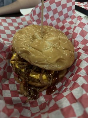 Vegan Western Burger  at Osoyami Bar and Grill in Honolulu