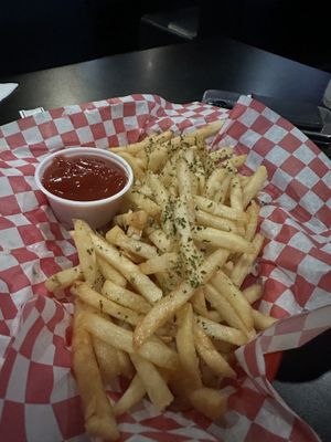 Vegan Garlic Fries  at Osoyami Bar and Grill in Honolulu
