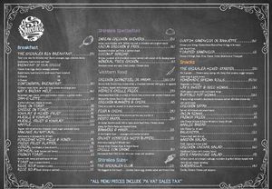 Normal menu 1 at HydeOut Bar & Kitchen in Koh Phangan