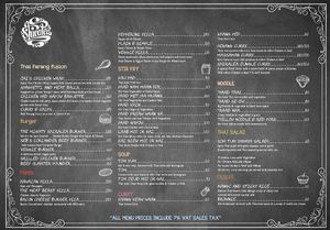 Normal menu 2 at HydeOut Bar & Kitchen in Koh Phangan