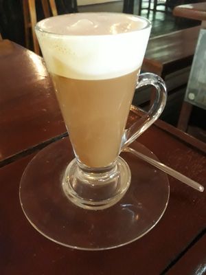 Latte with almond milk at HydeOut Bar & Kitchen in Koh Phangan