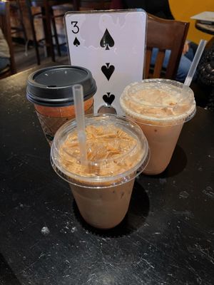 Seasonal strawberry chai lattes   at Steel City Coffeehouse and Brewery in Phoenixville