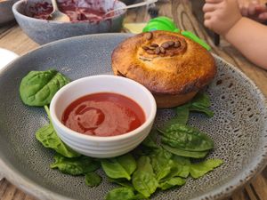 Chuncky 'beef' pie, vegan at Freestate in Terrigal