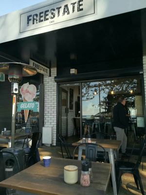 Outside sitting at Freestate in Terrigal